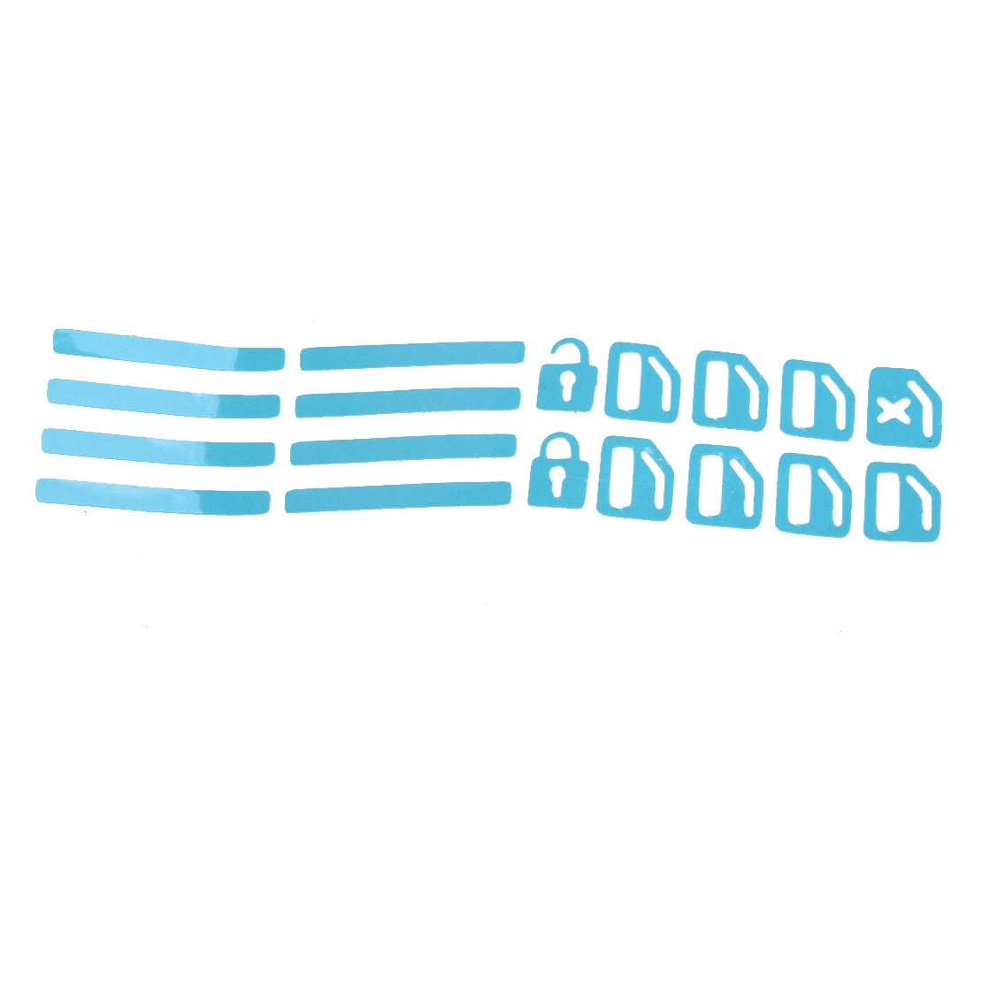 Luminous Blue Door Window Switch Sticker Decal for Universal Cars