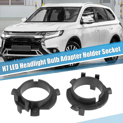 4 x H7 LED Headlight Bulb Adapter Socket for Kia Cadenza (2014)