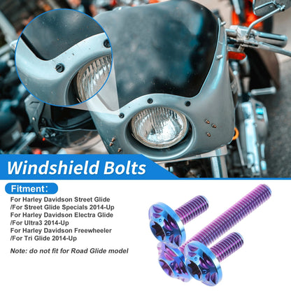 Windshield Bolts 2 x for Harley Street Glide/Street Glide Specials (2014–2024)