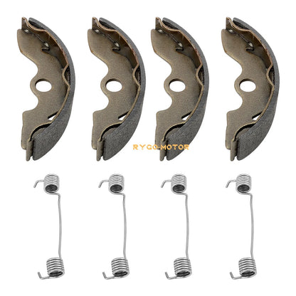 Front Brake Shoes W/Springs for Honda FourTrax 300 TRX300 2x4 (1988–2000)