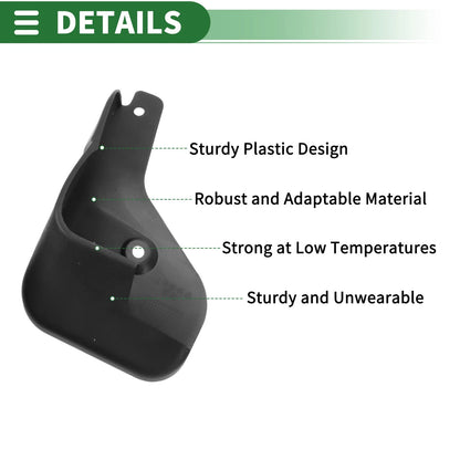 Mud Flaps Splash Guards 1 Set for Nissan Sylphy (2006-2008)