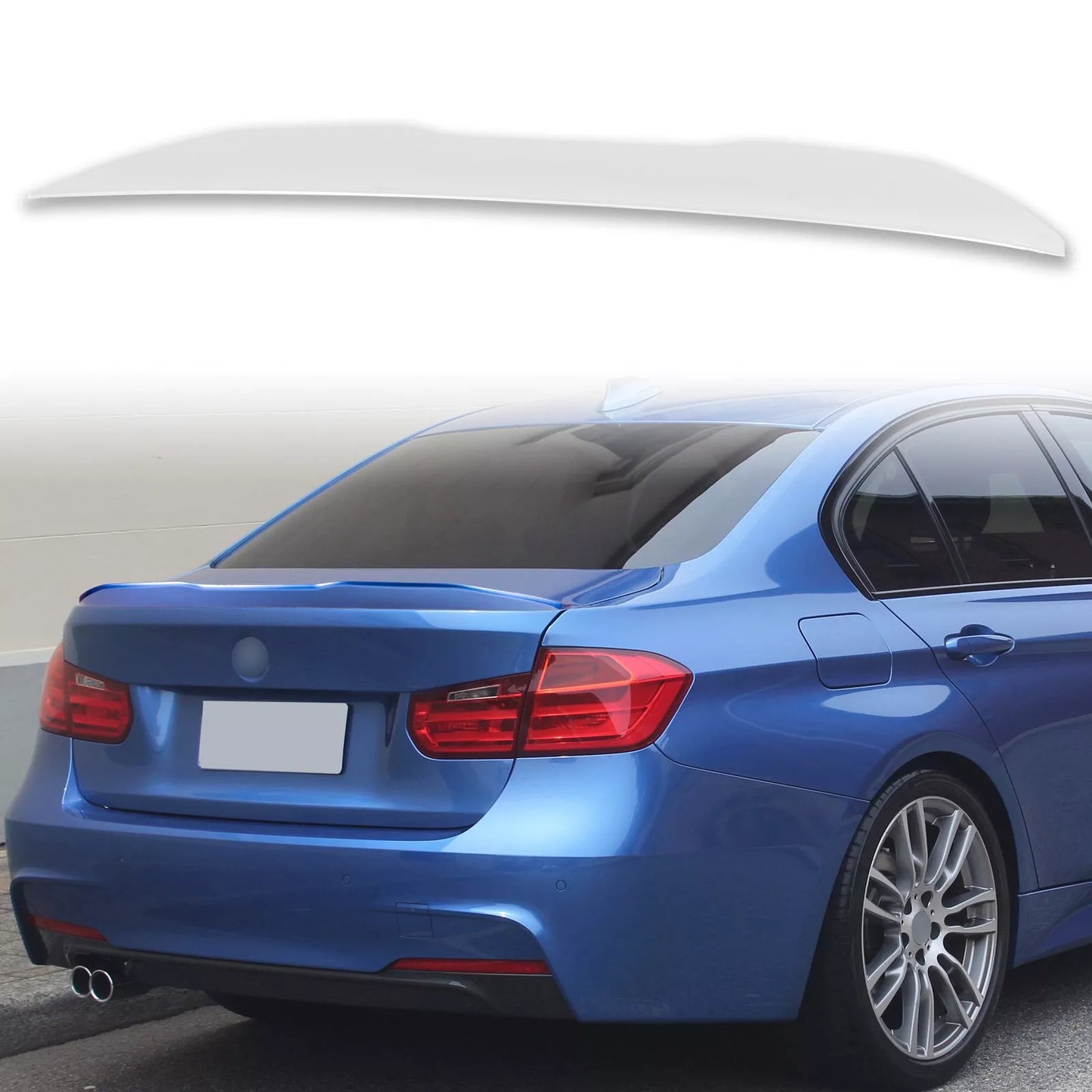 ABS Boot Spoiler for BMW 3 Series F30 2012-2018 Alpine White