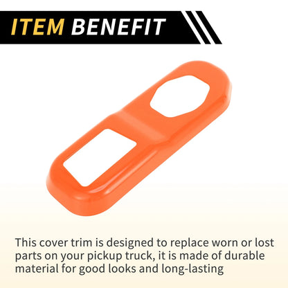Rear Trunk Lock Panel Cover Trim for Jeep Wrangler JL JLU (2018-2024) - ABS Orange