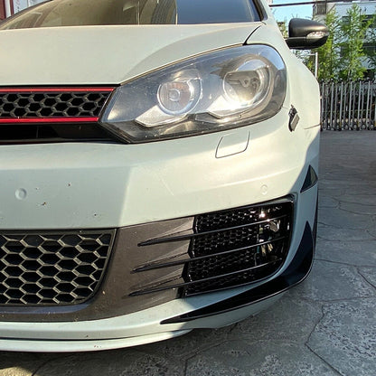 Front Side Spoiler Trim + Fog Light Covers for VW Golf 6 (2008-2013)