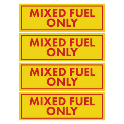 6-inch Mixed Fuel Only Vinyl Decal/Sticker for Truck Gasoline Oil