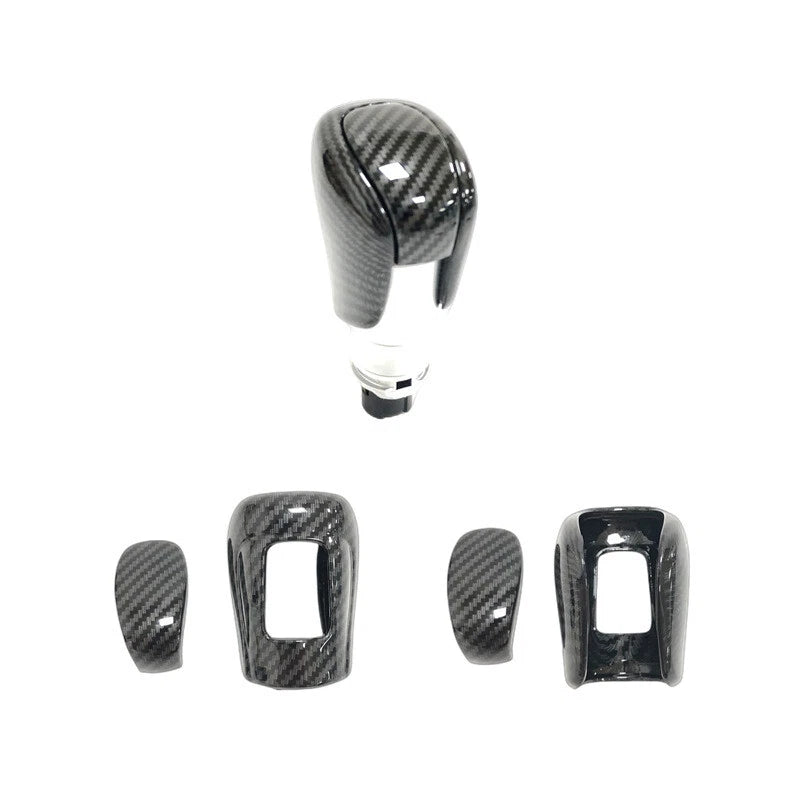 Carbon Fiber / 2 x Console Gear Shift Knob Trim Cover for Acura Integra (2023–2024)