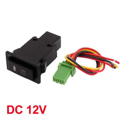 Latching Red Pilot Fog Light Switch 12V for DC Panel Mount