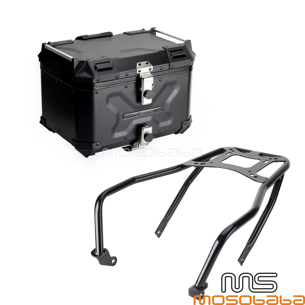 Aluminum Rear Top Case w/ Mounting Bracket for Harley Softail Street Bob (2018-2023)