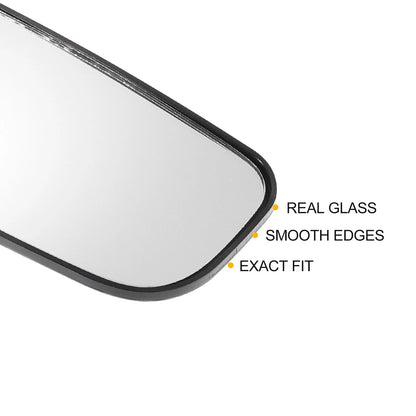 Left Right  Lower White Mirror Glass w/ Back Non-heated for Nissan Titan