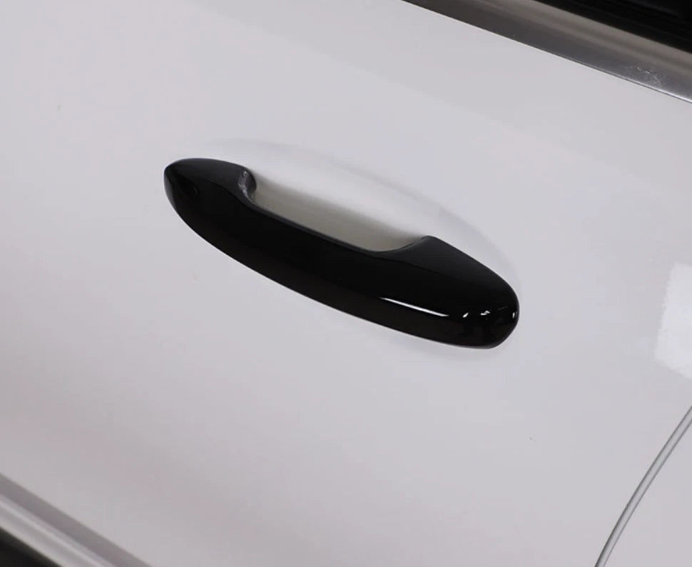 Black Door Handle Lid Cover Trim for Mercedes Benz C Class Sedan (2022-2023)