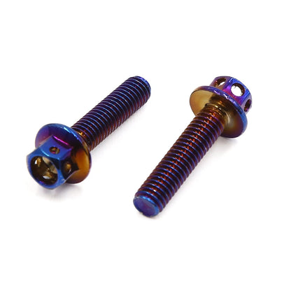 12 x M6 Colorful Titanium Alloy Fairing Bolts Fastener Screws for Motorcycle