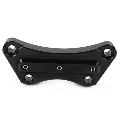 Black Top Handlebar Riser Clamp for Harley Touring Street Road King (2008-2023)