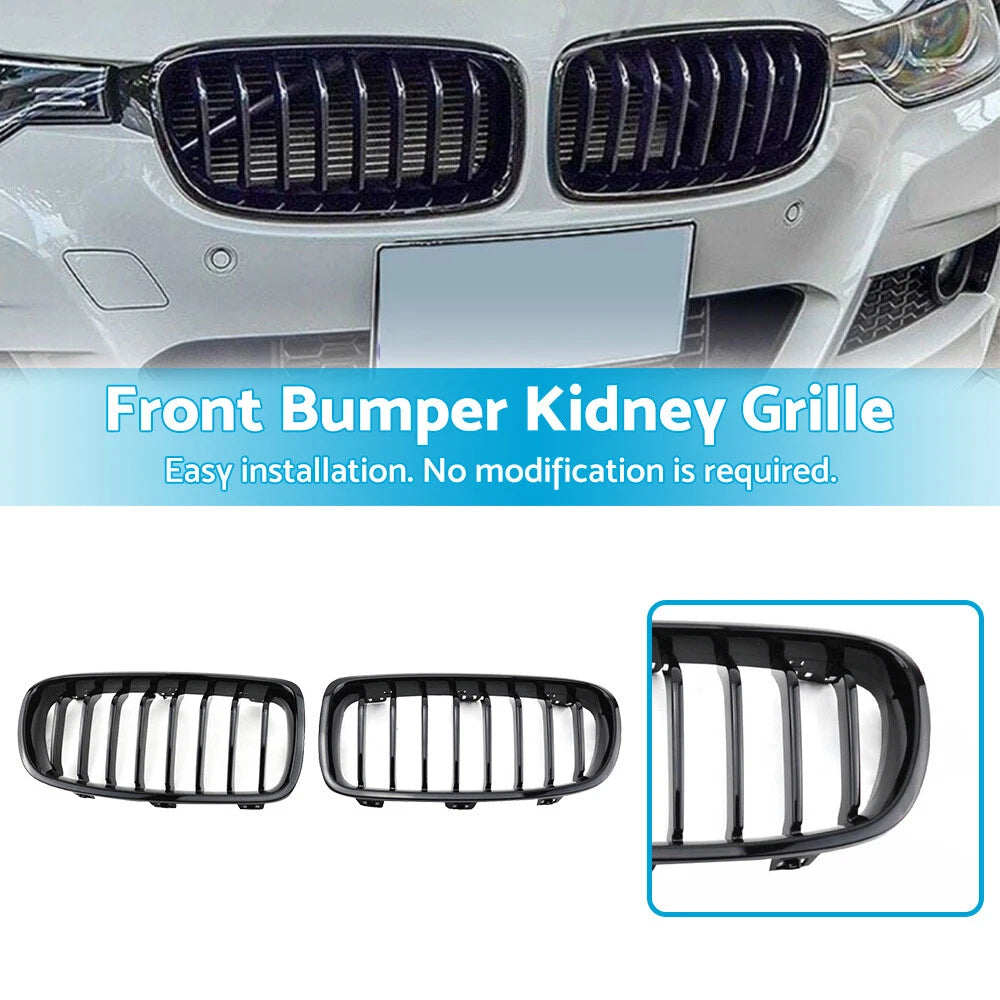 Front Bumper Kidney Grille for BMW F30 F31 320i 330i (2012-2018)