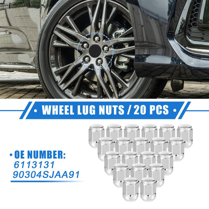 20 x M14 x 1.5 Auto Wheel Lug Nuts for Honda Civic (2017-2021)