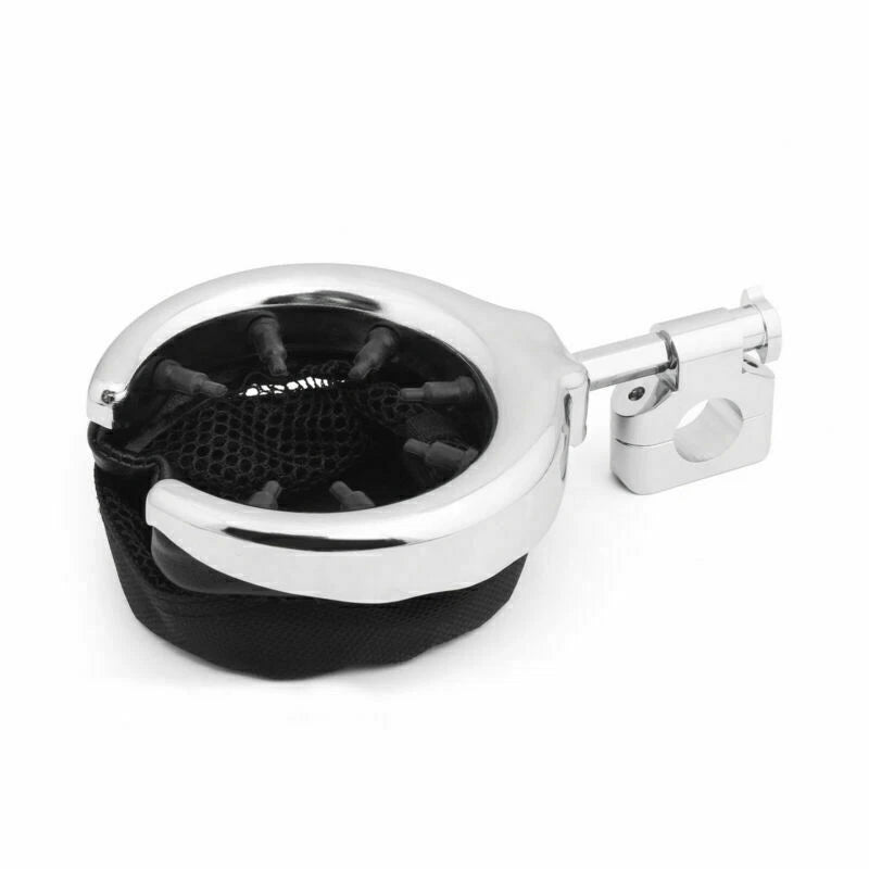 25mm Motorcycle Cup Holder Clamp Handle Bar Mount for Motorcycle Chrome