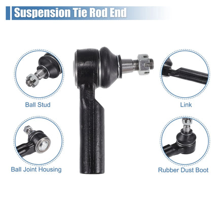 4 x Front Inner Outer Tie Rod End Links for Ford Escape (2009-2012)