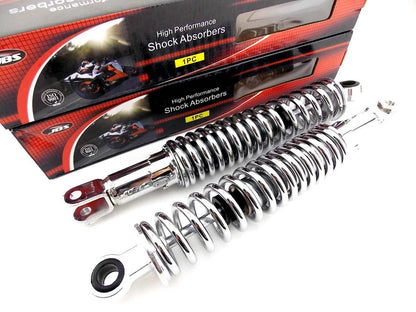 335mm JBS Chrome Rear Shock Absorbers for Suzuki GS1000