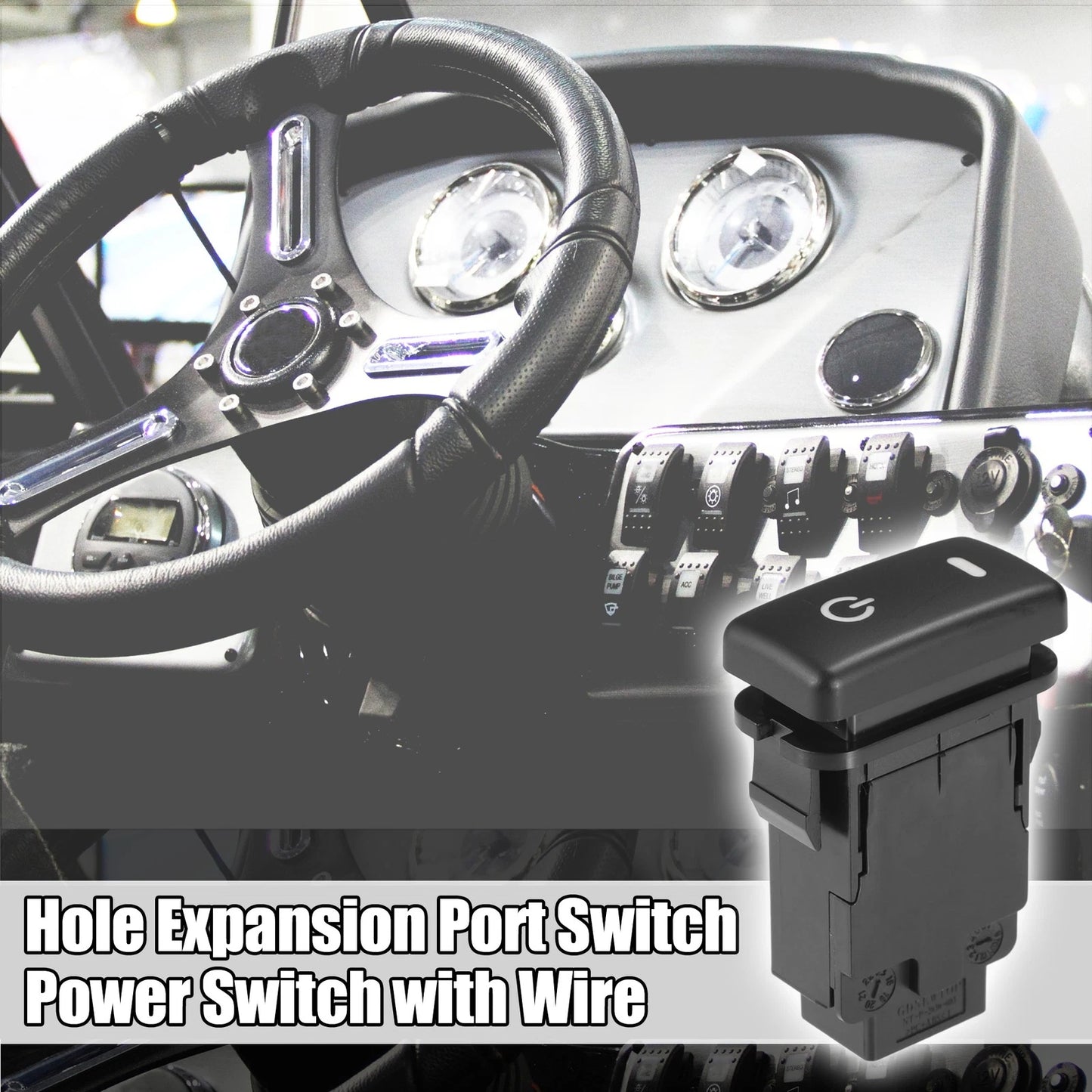 Hole Expansion Port Power Switch with Wire for Toyota Alphard (2015-2023)