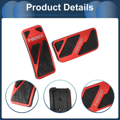 Automatic Foot Accelerator Pedal Covers for Ford Ranger 2024 Red