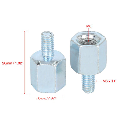 8mm RH to 6mm RH / Rearview Mirrors Adapter for Motorcycle Universal