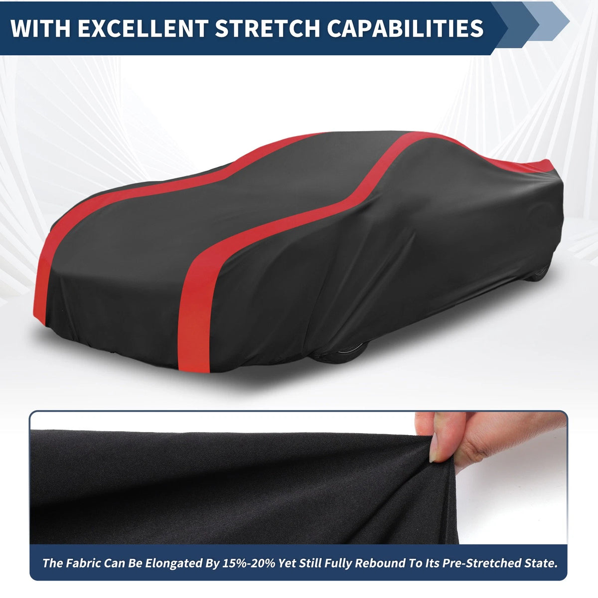 Cover for Chevrolet Corvette C3 Waterproof All Weather Black Red