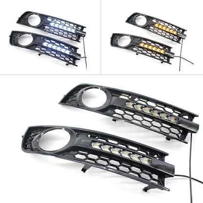 DRL Turn Signal Fog Light Covers for Audi A4 B6 Sedan (2001-2005)