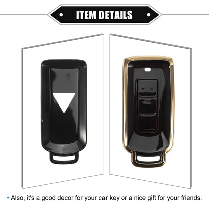 Key Fob Cover for Mitsubishi Outlander 3 Button TPU Black