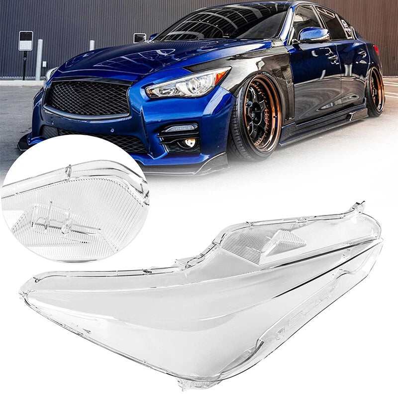 Right Passenger Front Headlight Lens Cover for Infiniti Q50 (2014-2021)