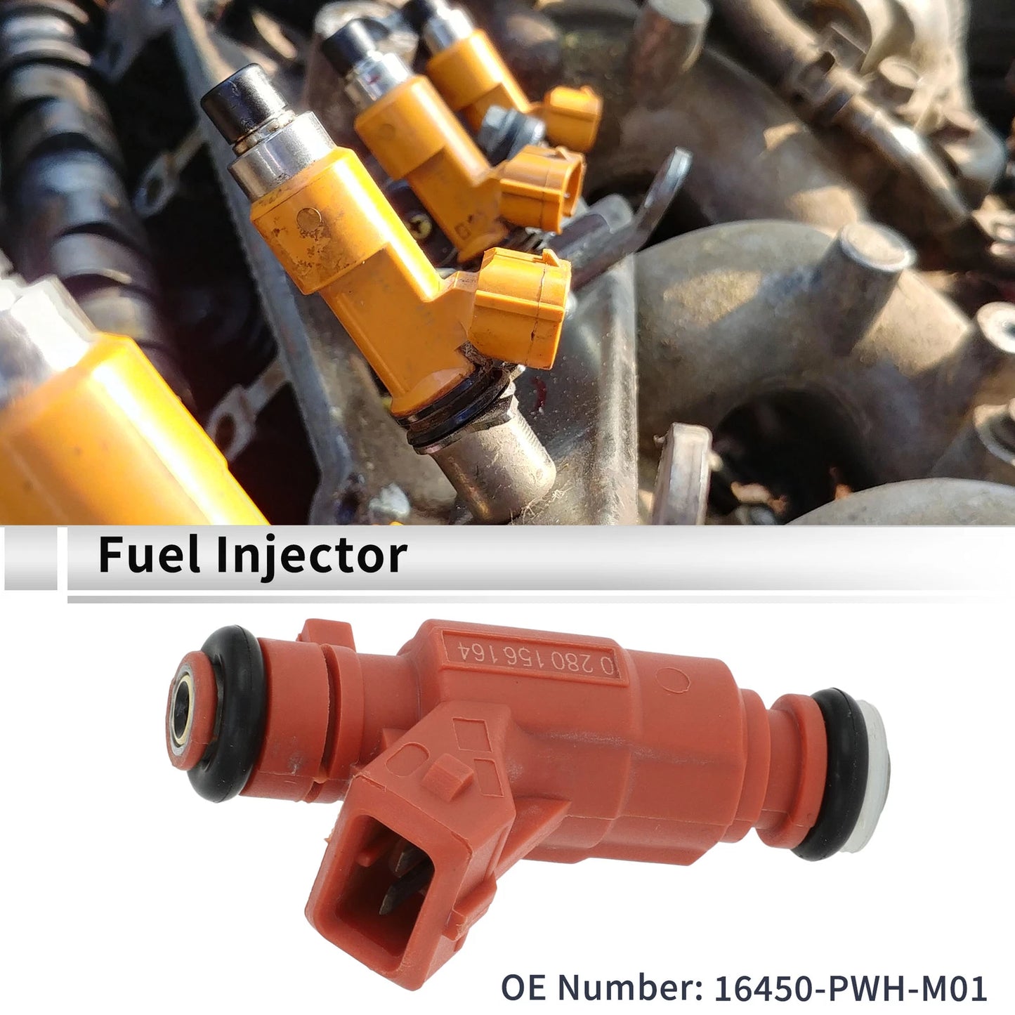 Fuel Injector 1 Pc for Honda Fit 1.4 8V (2003-2008)