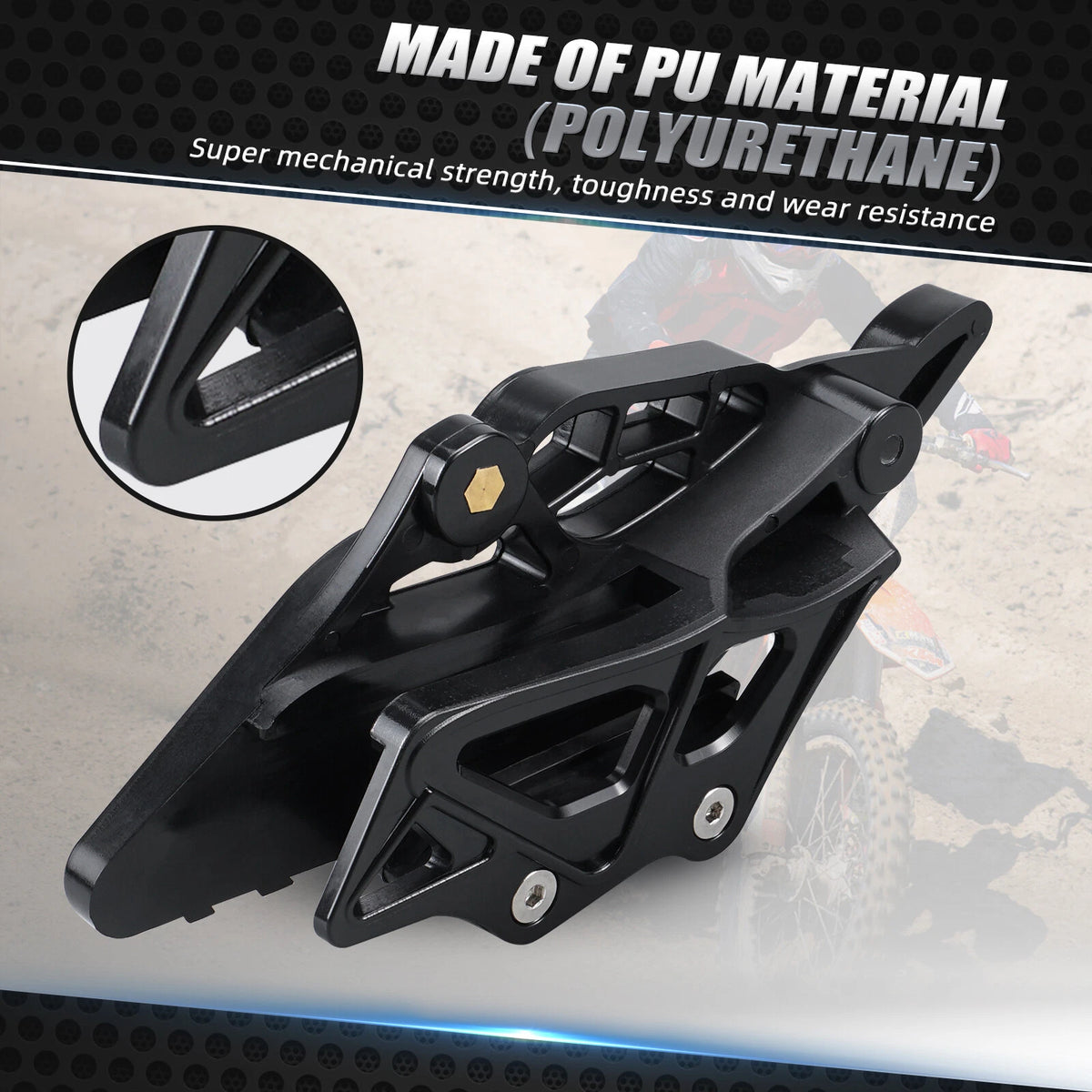 Rear Chain Guide Guard Black for GASGAS 250/250F/350F/450F (2024)