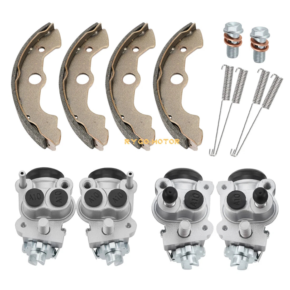 Front Brake Wheel Cylinders W/Shoes for Honda TRX350 Rancher 350 (2000–2003)