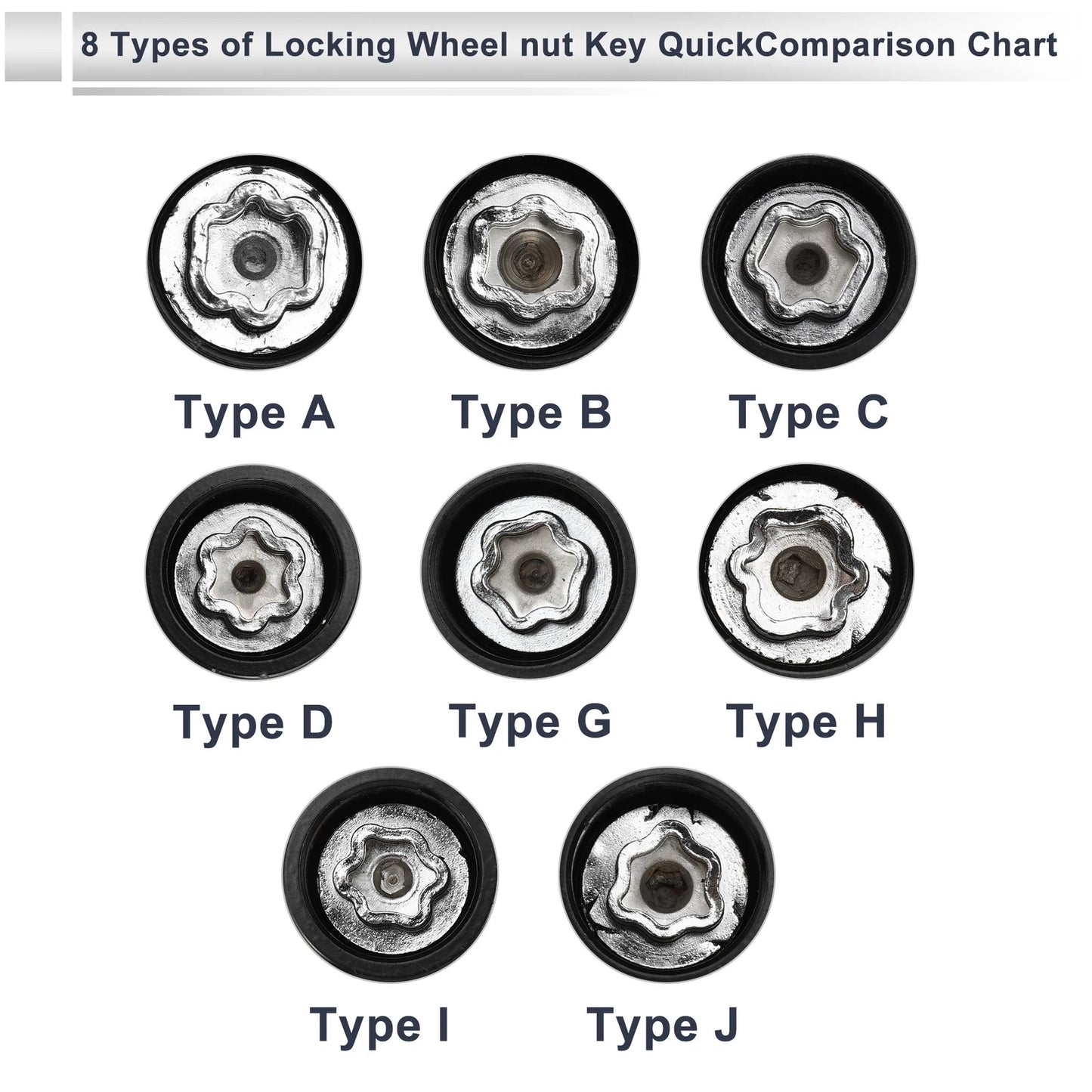 B Wheel Lock Lug Nut Antitheft Key Socket for Toyota