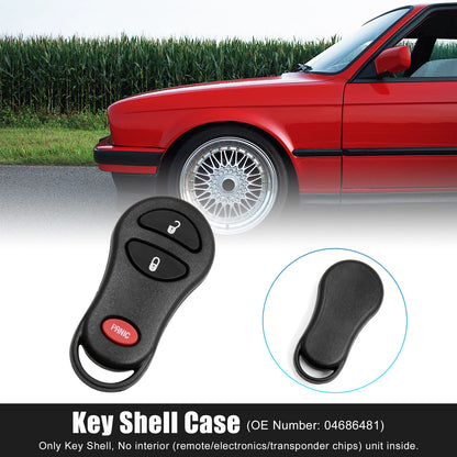 Key Fob Shell Case 3-Button for Dodge (2001-2005)