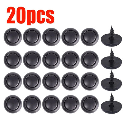 Ceiling Fixing 20 Buckle Pins for Black Plastic Car Make Model