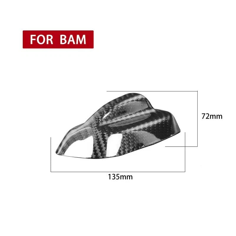 Carbon Fiber Roof Antenna Cover Overlay Trim fit For Mini Cooper S One 2014-2019
