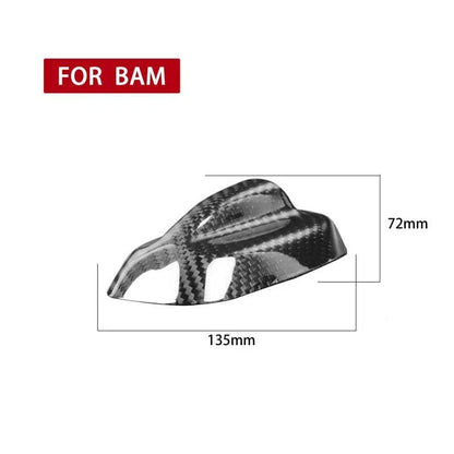 Carbon Fiber Roof Antenna Cover Overlay Trim fit For Mini Cooper S One 2014-2019