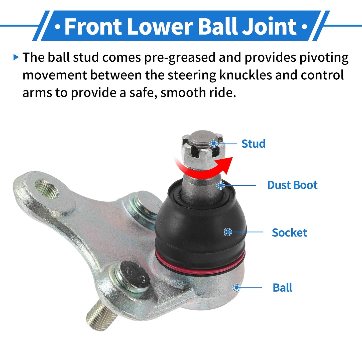 Front Lower Ball Joints for Toyota Celica (1990-1993)