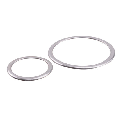 Silver Inner Door Speaker Ring Cover Trim Kit for BMW X6 E71 (2008-2014)