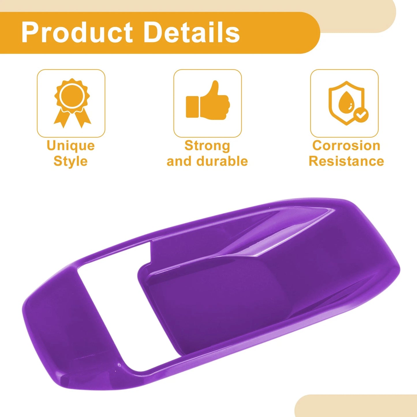 Purple Interior Door Handle Bowl Cover Trim for Jeep Wrangler Gladiator JT