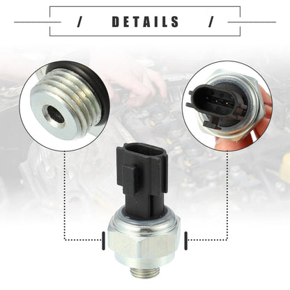 Power Steering Pressure Sensor for Nissan (Metal, Black/Silver)