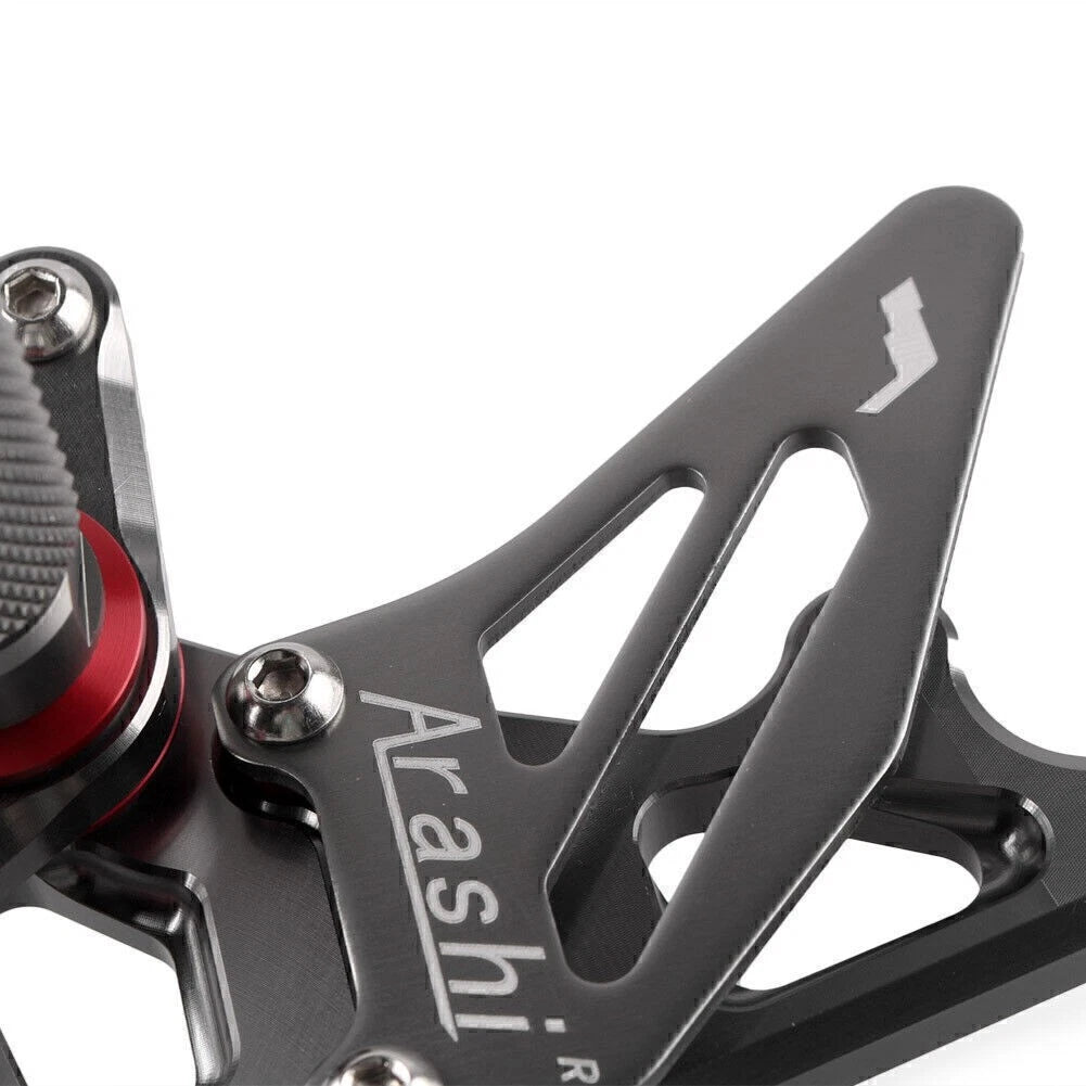 Rearsets Footpegs Footrests for Suzuki Hayabusa GSX1300R (1999-2023) Grey