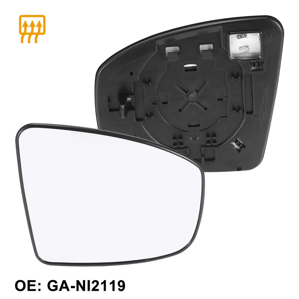Heated Mirror Glass with Backing Plate for Nissan Murano (2009-2014)