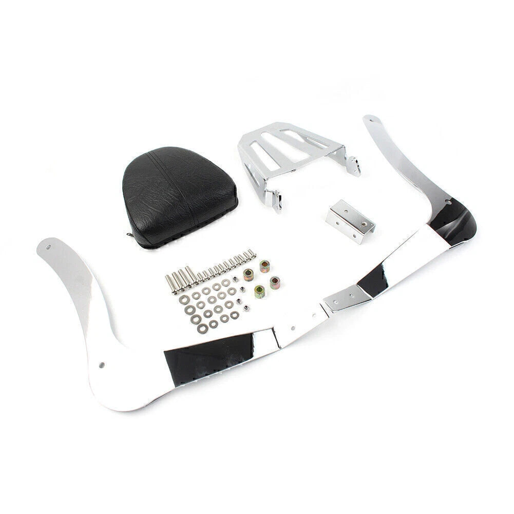 Sissy Bar Passenger Backrest Pad + Mounting Spools for Indian Scout (2019-2020)