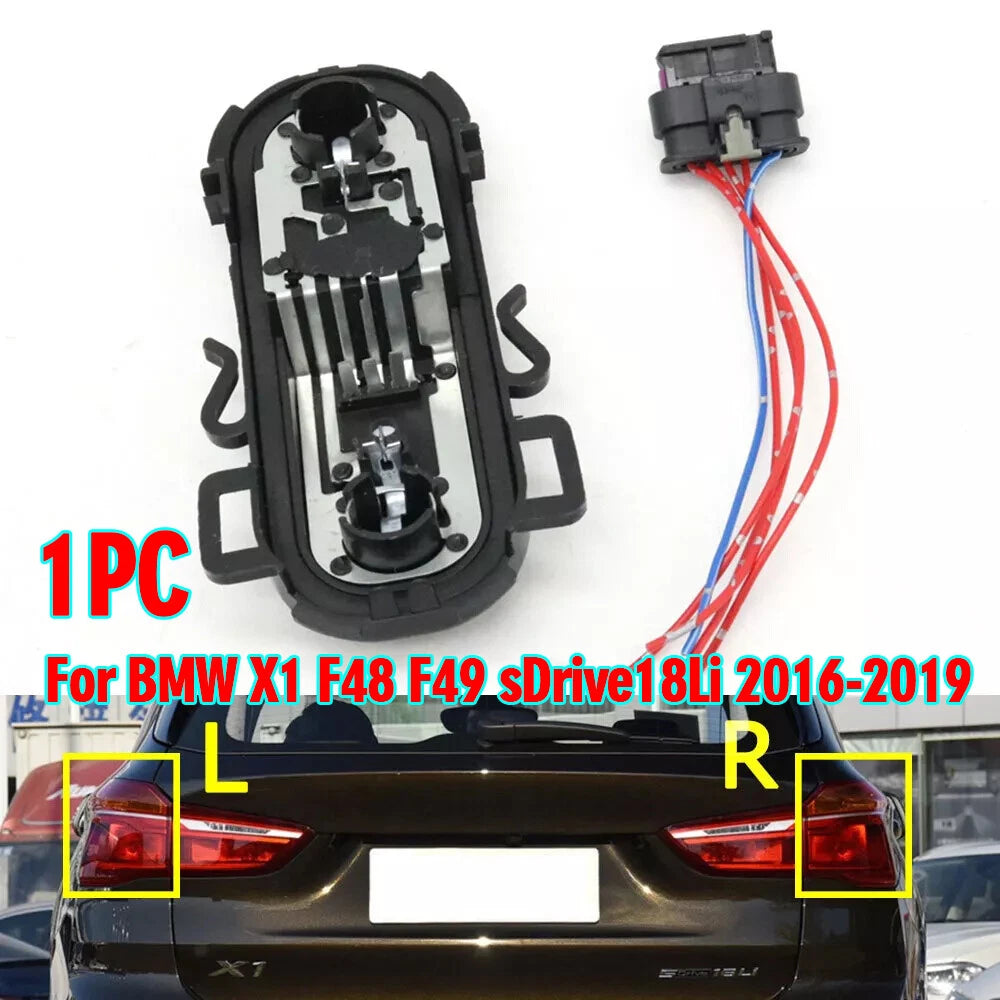 1X Rear Tail Light Socket Holder + Plug for BMW X1 F48/F49 (2016–2019)