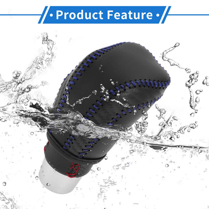 Gear Shift Knob Cover for Toyota Camry 2018-2023 Black Carbon Fiber Blue