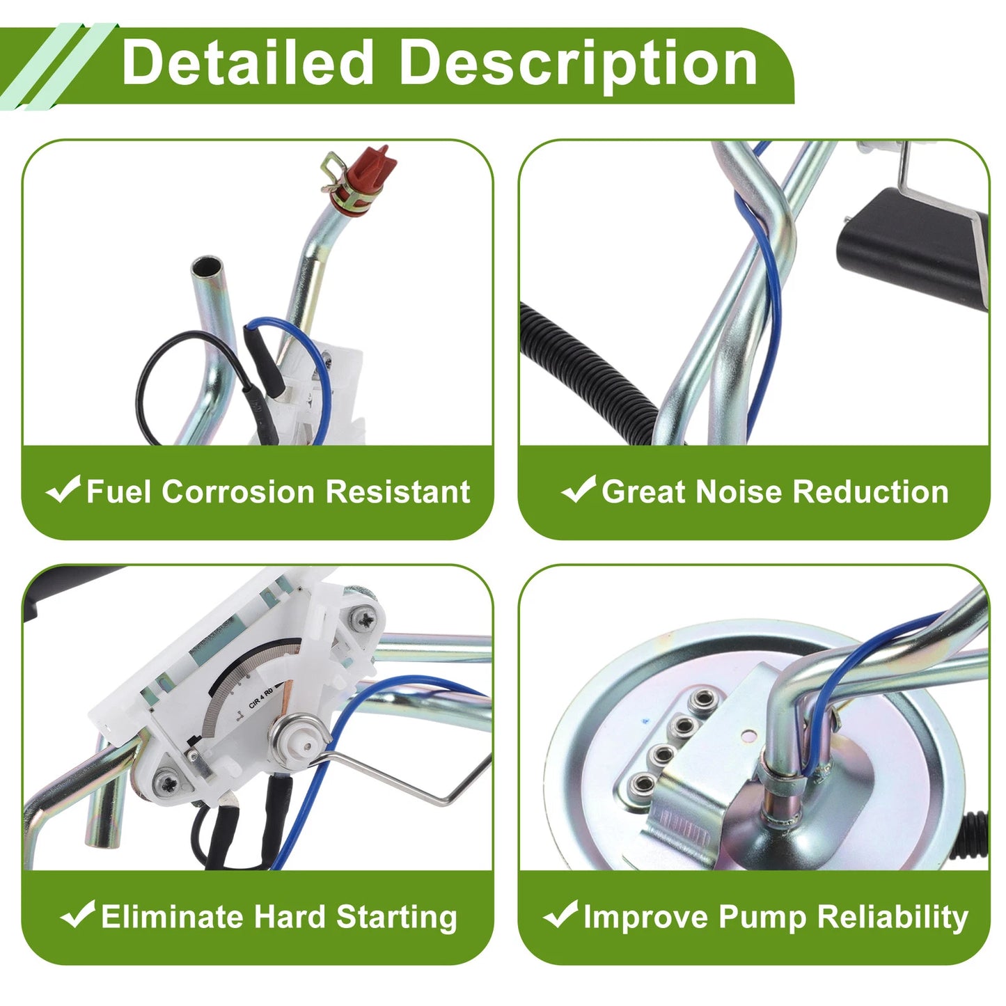Fuel Sender & Hanger Assembly for Ford F250 F350 (1994-1997) 19 Gallon Diesel