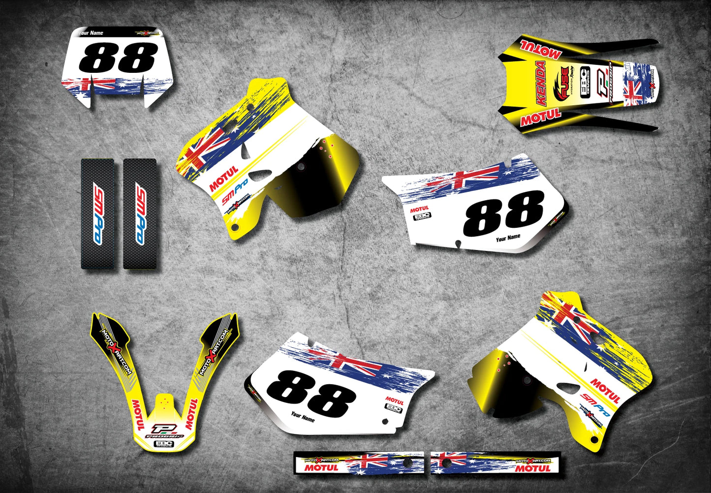 Custom Sticker Kit for Suzuki RMX 250S (1996-2001) - Aussie Pride Decals