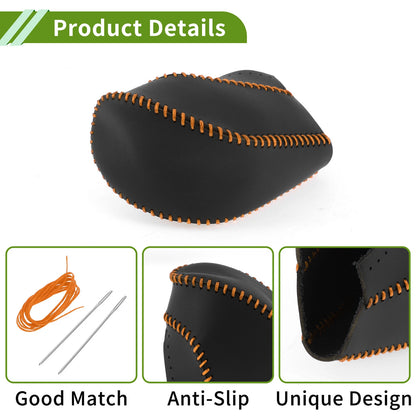 Gear Shift Knob Cover for Toyota Highlander 2008-2013 Black Orange