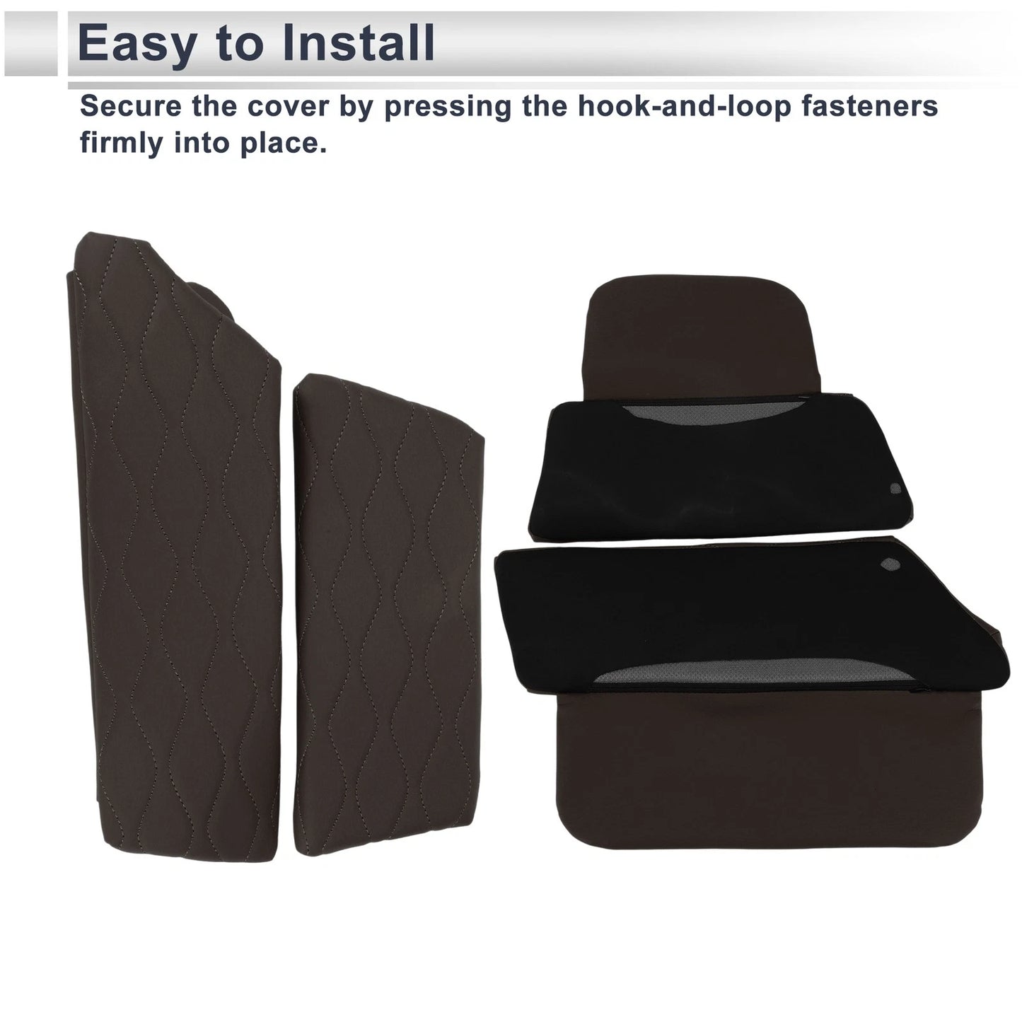 Center Console Cover with Storage Bag for BMW 5 Series (2011-2017) Dark Brown