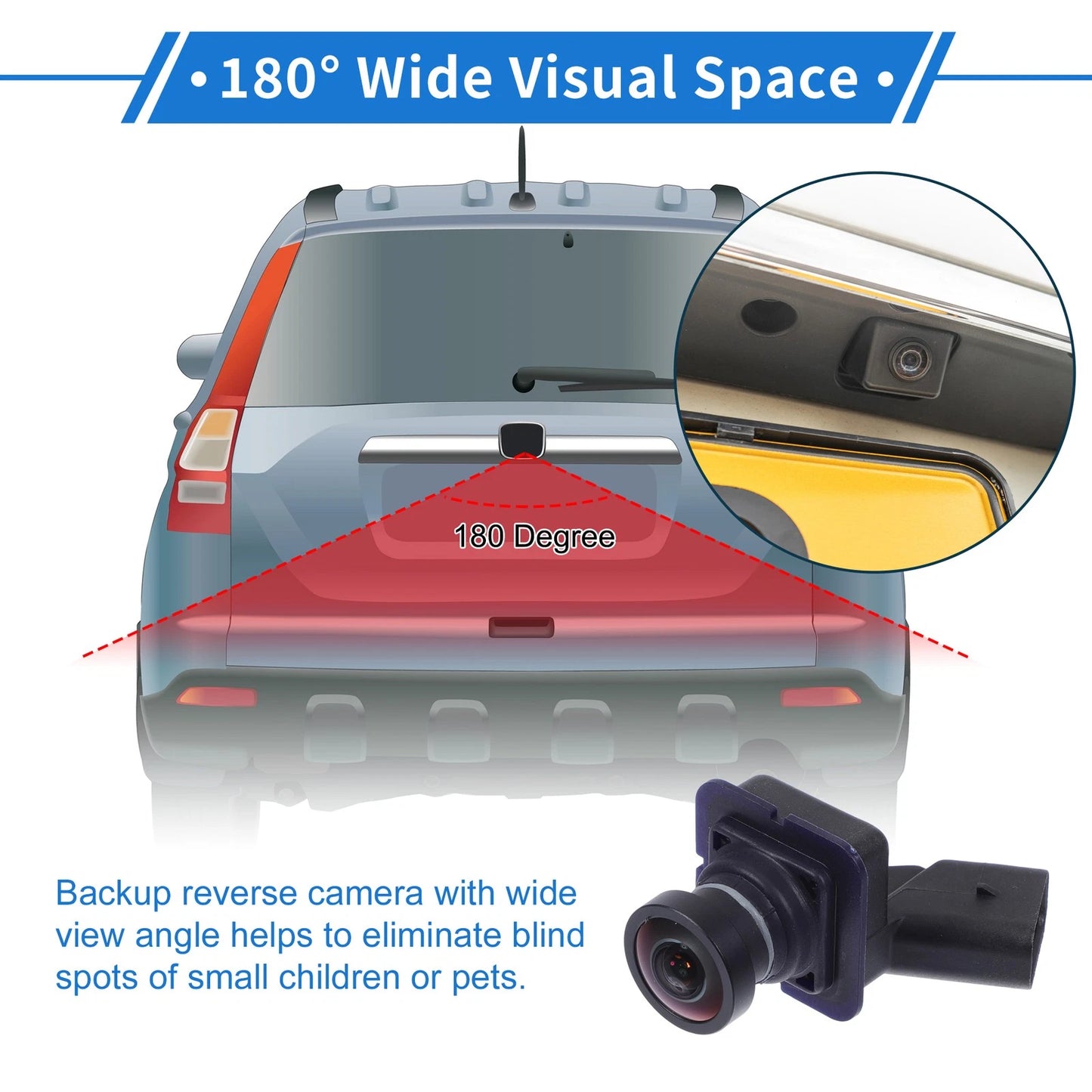 Rear View Camera 120-180 Degree for Ford Focus ST/Sedan (2012-2018)